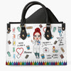Personalized Leather Bag - Gift For Nurse - Nurses Call The Shots ARND018