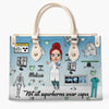 Personalized Leather Bag - Gift For Radiologist - Living Her Best Life ARND005