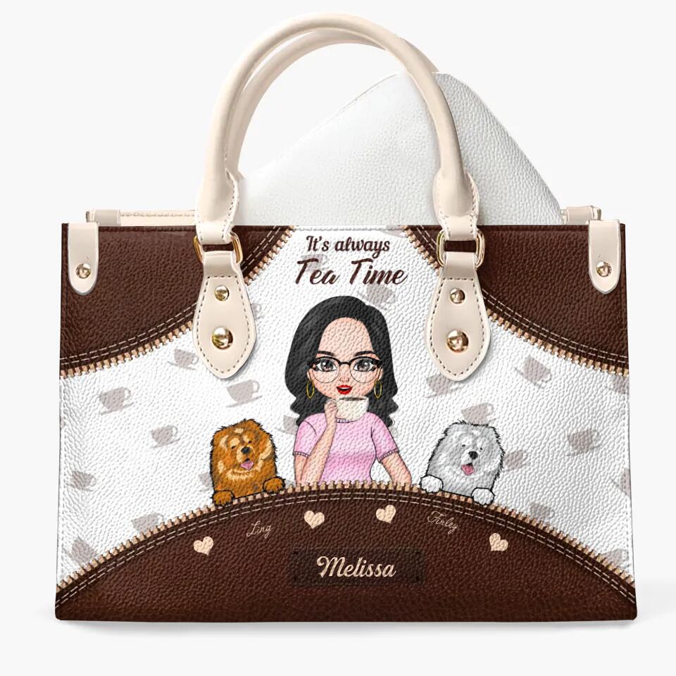 Personalized Leather Handbag with Photo