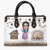 Personalized Leather Bag - Gift For Family Resource Coordinator - Love My Job