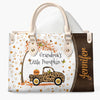 Personalized Leather Bag - Gift For Grandma - Grandma&#39;s Little Pumpkins