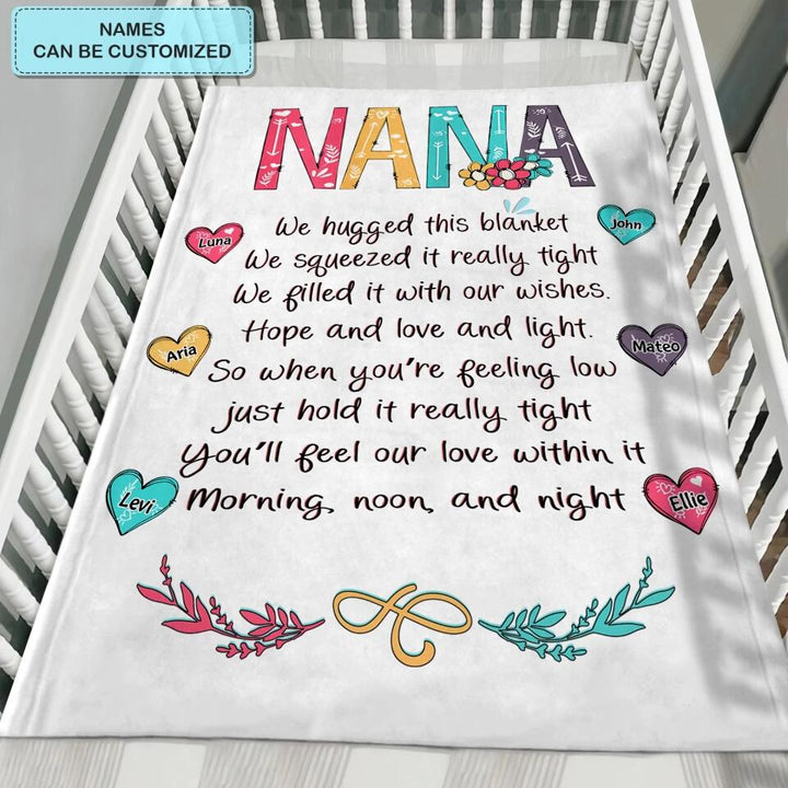 Grandma's Sweethearts - Personalized Blanket - Gift For Grandma