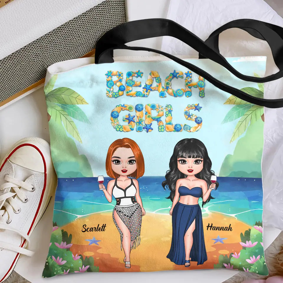 Personalized Tote Bag - Gift For Friend - Beach Ladies ARND005