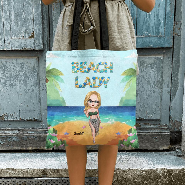 Personalized Tote Bag - Gift For Friend - Beach Ladies ARND005