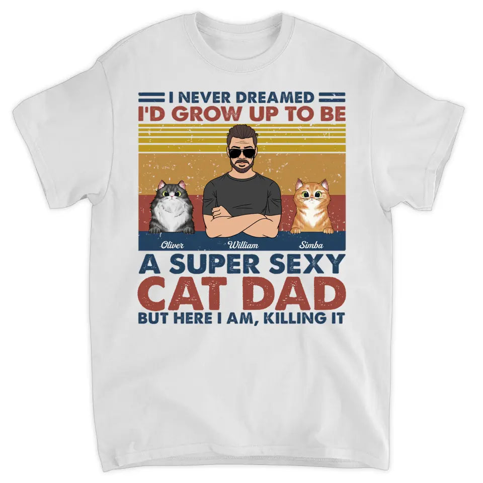 Personalized T-shirt - Gift For Dad - The Ultimate Cat Dad ARND037