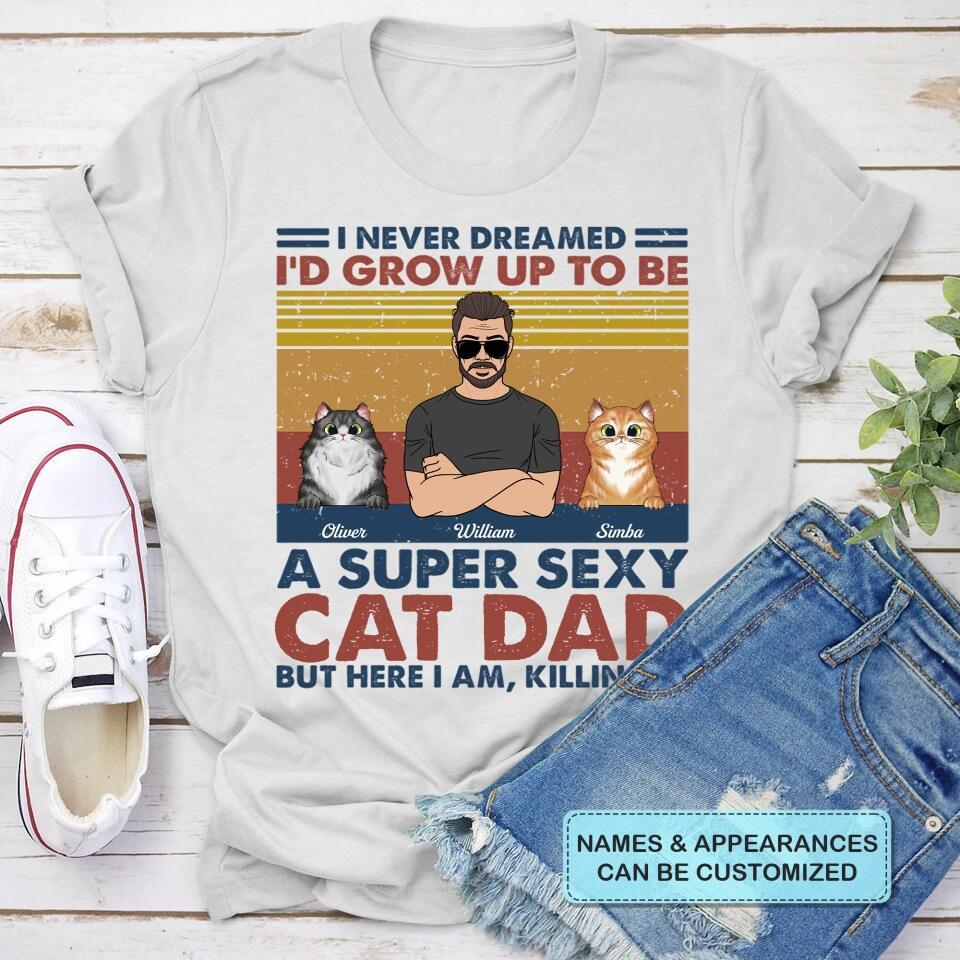 Personalized T-shirt - Gift For Dad - The Ultimate Cat Dad ARND037