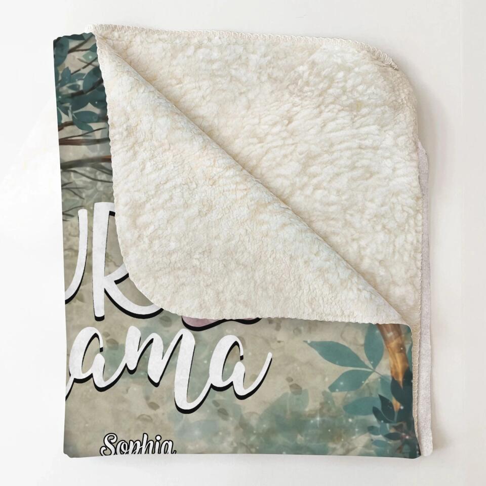 Personalized Blanket - Gift For Mom - Fur Mama ARND036