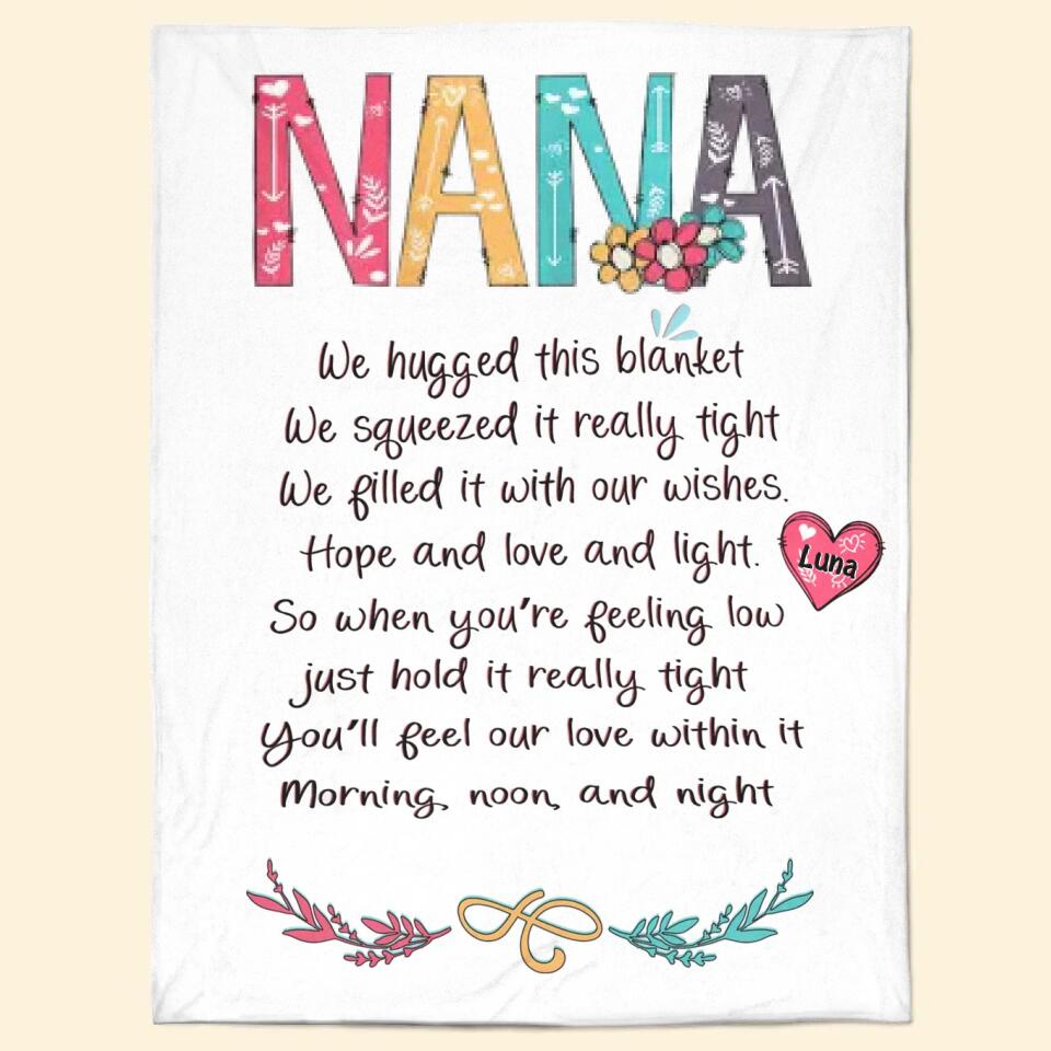 Grandma's Sweethearts - Personalized Blanket - Gift For Grandma