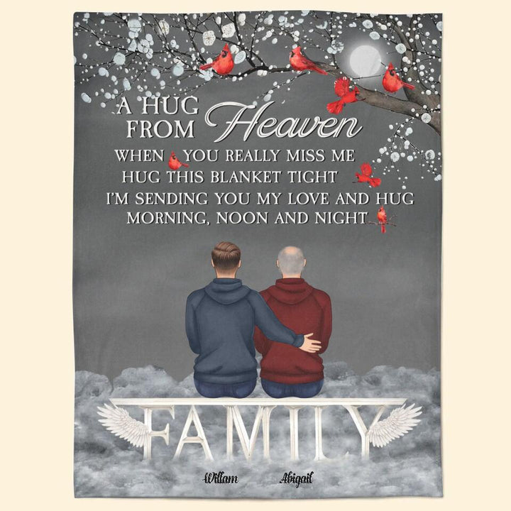 Personalized Blanket - Gift For Family Member - Because Someone We Love In Heaven ARND037