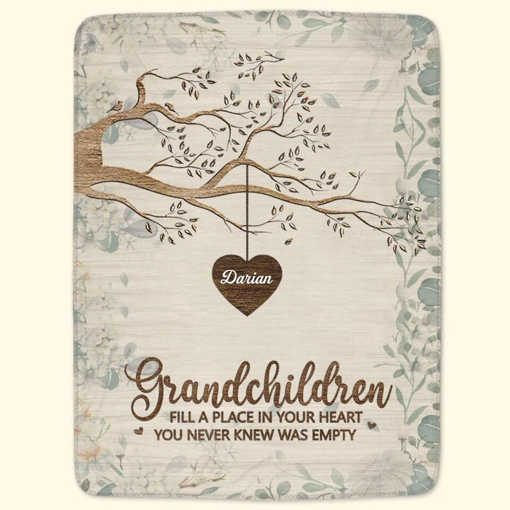 Grandkids Make Life More Grand - Personalized Blanket - Gift For Grandma