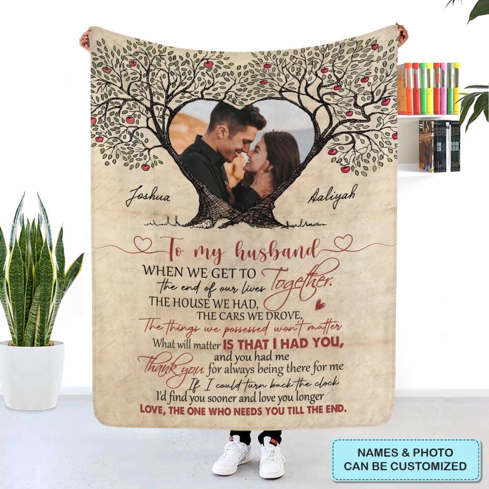 Personalized Blanket - Gift For Couple - Thank You For Always Being There For Me ARND005