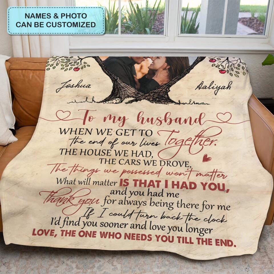 Personalized Blanket - Gift For Couple - Thank You For Always Being There For Me ARND005