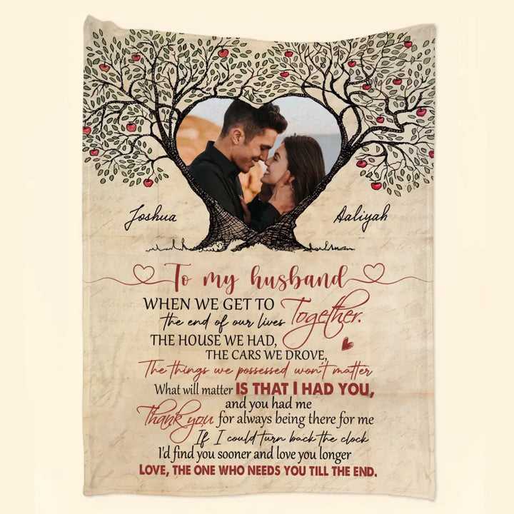 Personalized Blanket - Gift For Couple - Thank You For Always Being There For Me ARND005