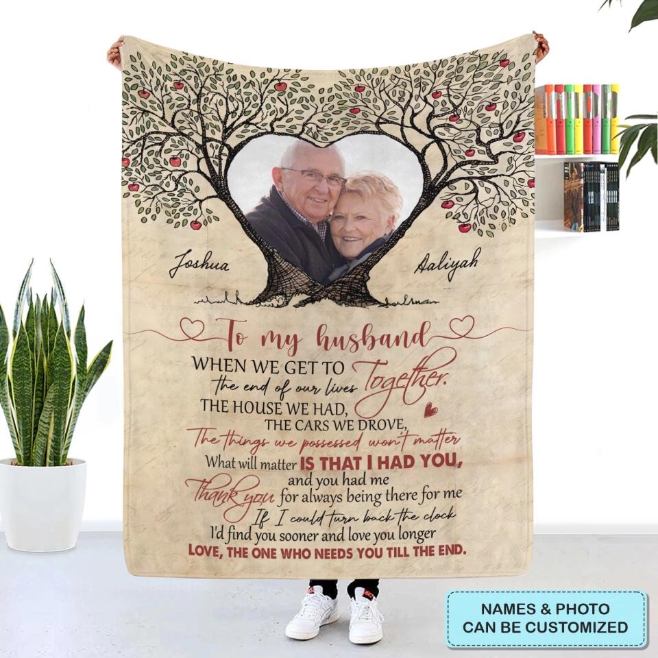 Personalized Blanket - Gift For Couple - Thank You For Always Being There For Me ARND005