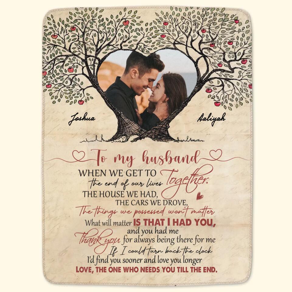 Personalized Blanket - Gift For Couple - Thank You For Always Being There For Me ARND005