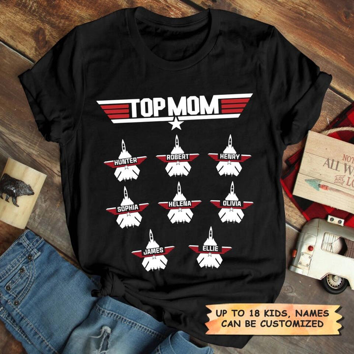 Personalized T-shirt - Mother's Day Gift For Mom - Top Mom ARND0014