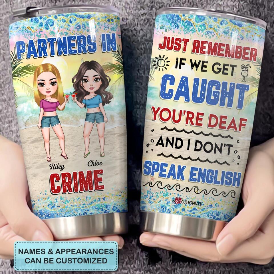 Personalized Tumbler - Gift For Friends - Partners In Crime ARND005
