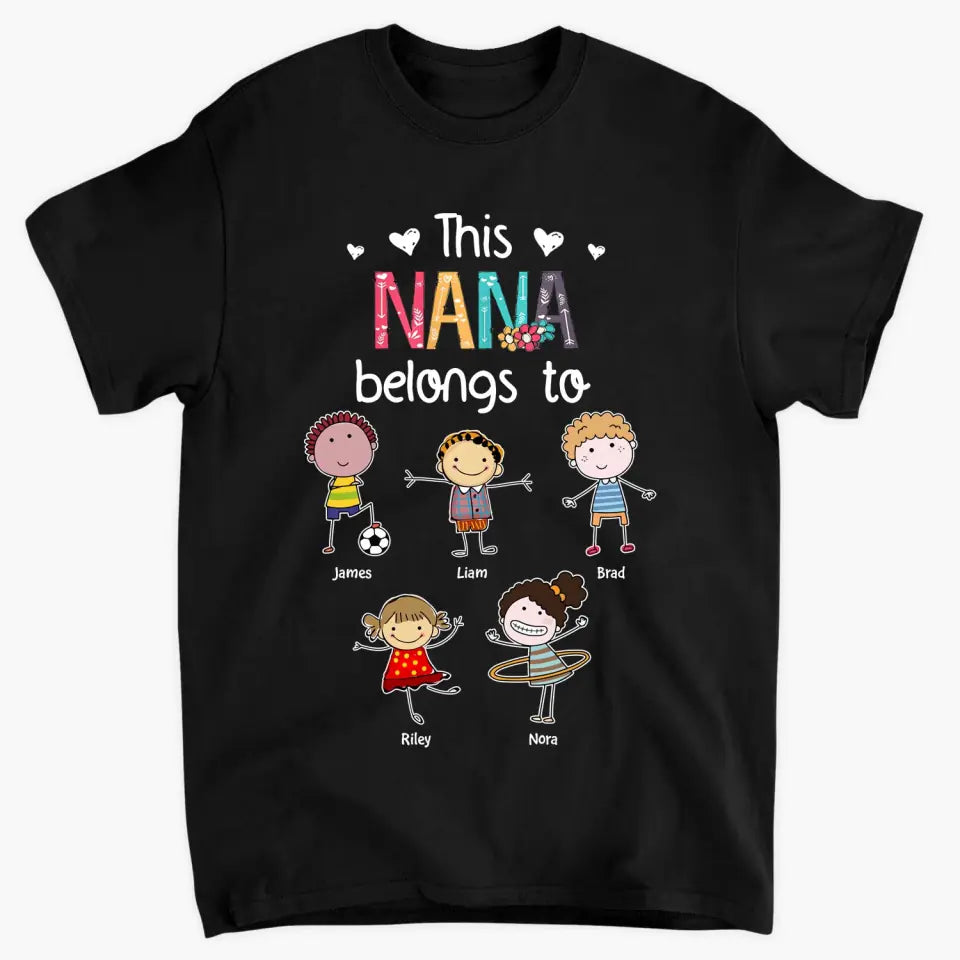 Personalized T-shirt - Gift For Grandma - This Grandma Belongs To ARND036