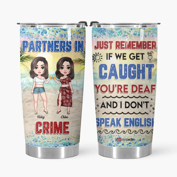 Personalized Tumbler - Gift For Friends - Partners In Crime ARND005