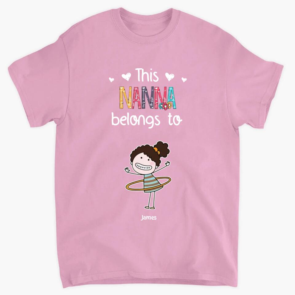 Personalized T-shirt - Mother's Day Gift For Mom - This Grandma Belongs To ARND036