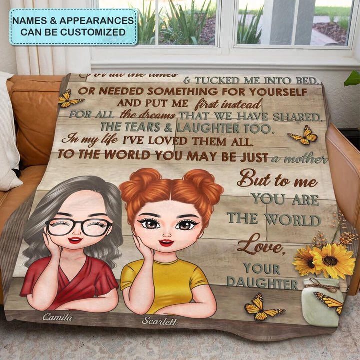 Personalized Blanket - Gift For Mom - I Love You For All The Times ARND0014