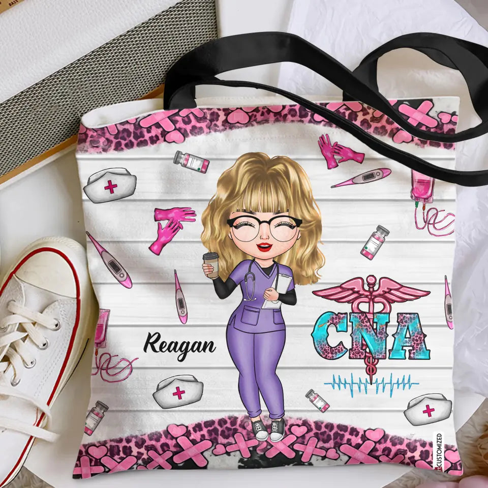 Personalized Tote Bag - Gift For CNA - Certified Nursing Assistant ARND0014