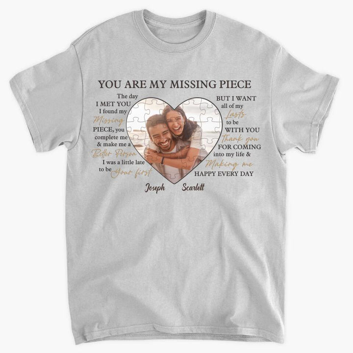 Personalized T-shirt - Gift For Couple - You Are My Missing Piece ARND037