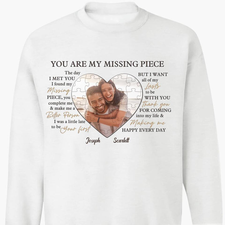 Personalized T-shirt - Gift For Couple - You Are My Missing Piece ARND037