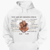 Personalized T-shirt - Gift For Couple - You Are My Missing Piece ARND037