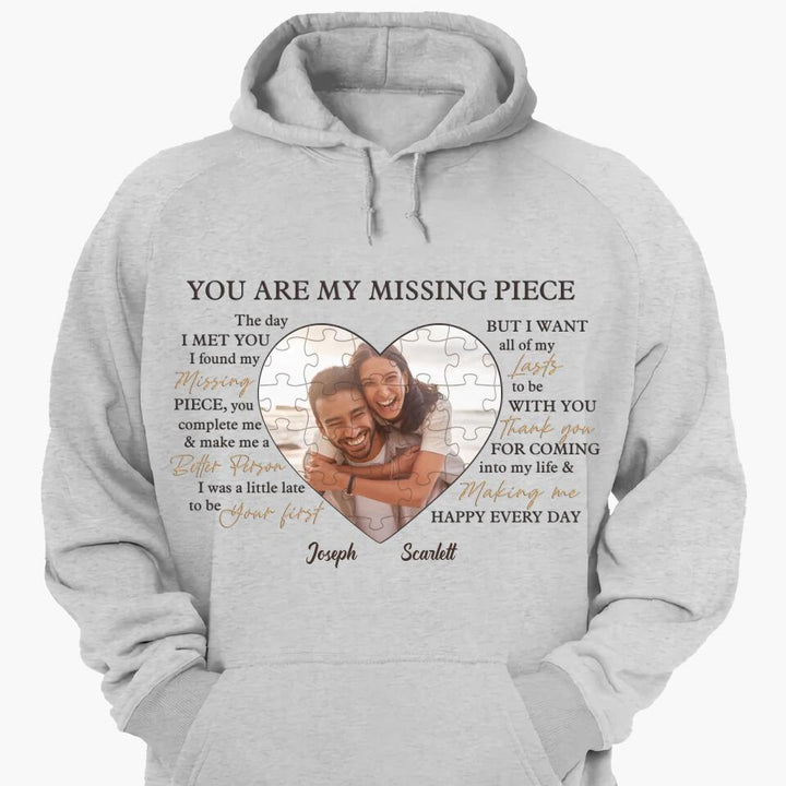 Personalized T-shirt - Gift For Couple - You Are My Missing Piece ARND037