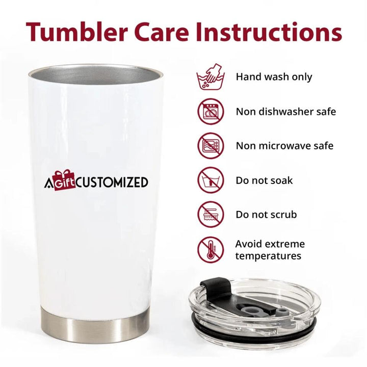 Personalized Tumbler - Gift For Nurse - Work Of Heart ARND018