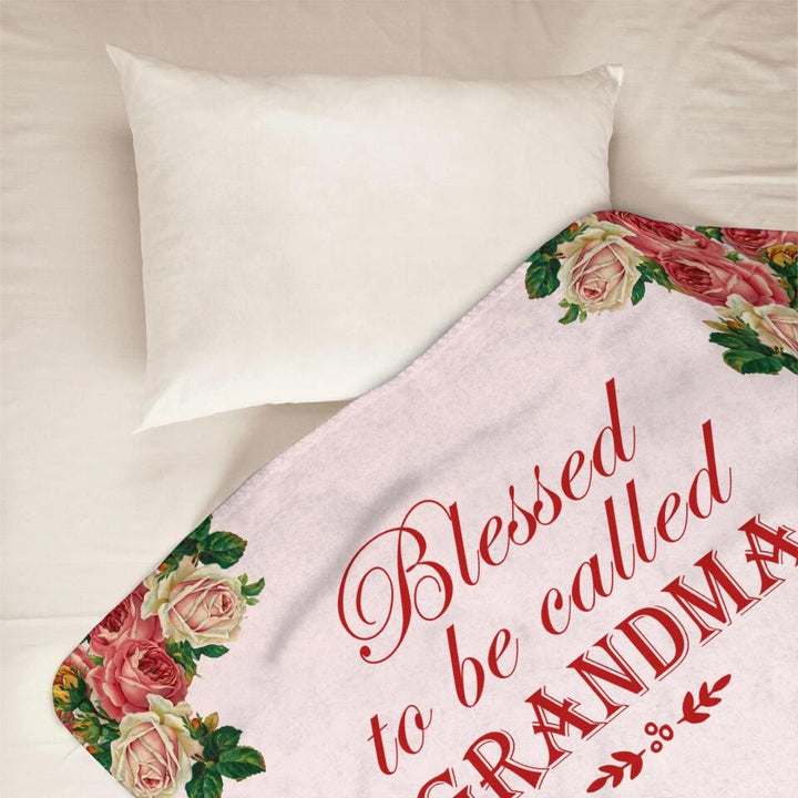 Blessed To Be Called Grandma - Personalized Blanket - Gift For Grandma