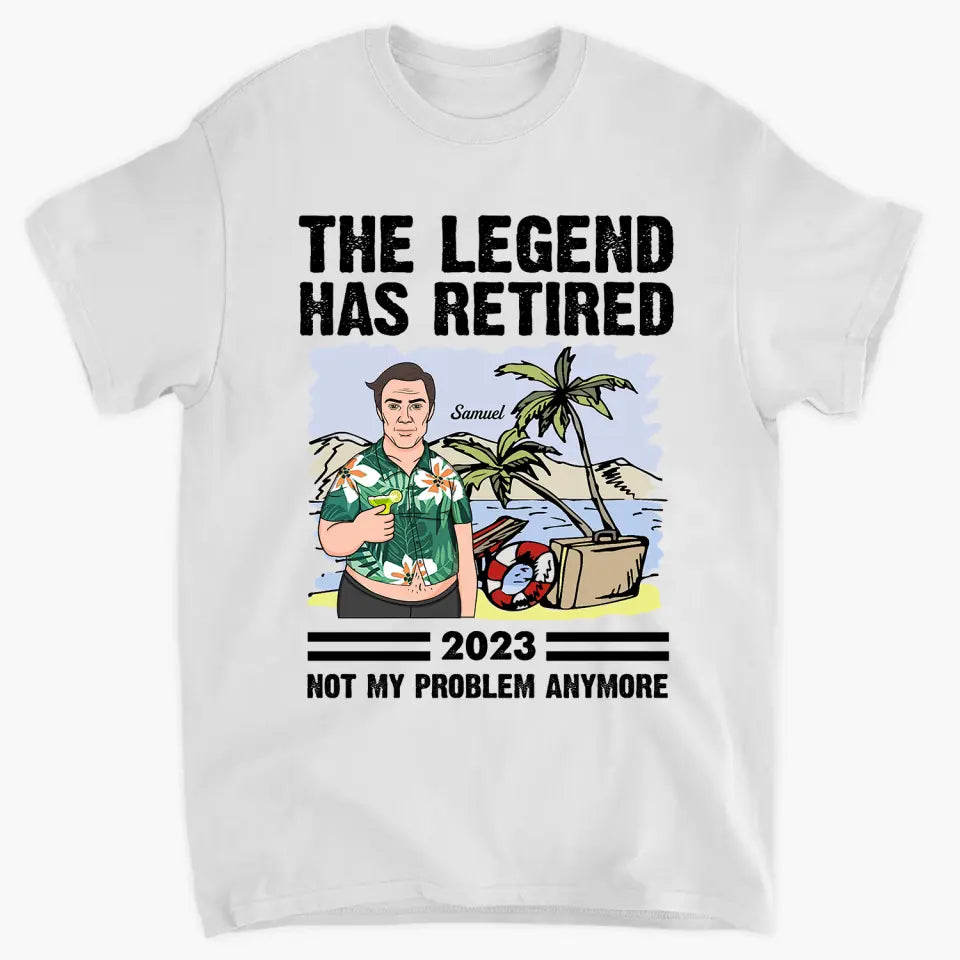 Personalized T-shirt - Retirement Gift, Father's Day Gift For Dad, Grandpa - The Legend Has Retired ARND018