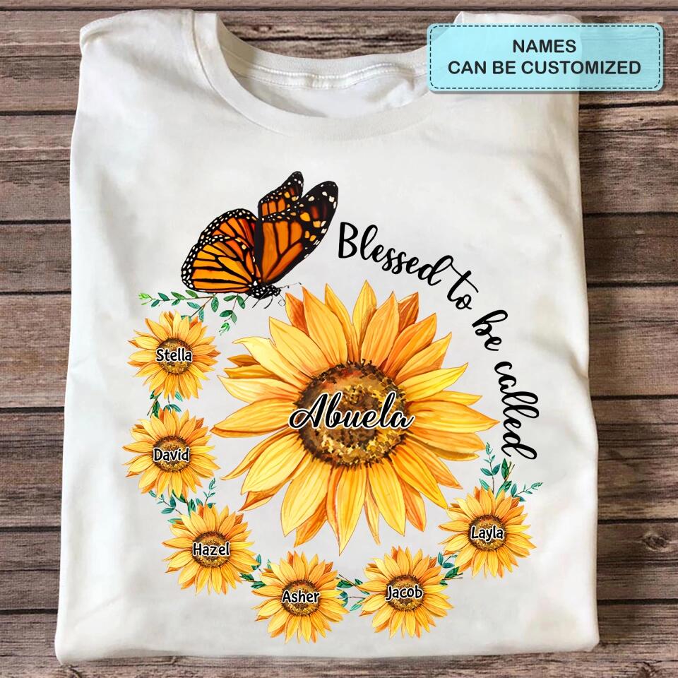 Personalized T-shirt - Mother's Day Gift For Mom, Grandma - Blessed To Be Called Grandma ARND036