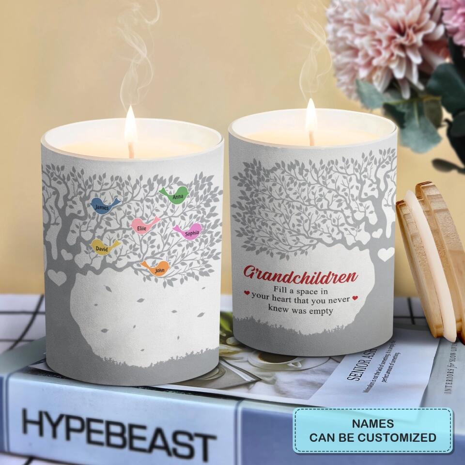 Personalized Candle - Mother's Day Gift For Mom, Grandma - Grandchildren Fill A Space In Your Heart ARND018