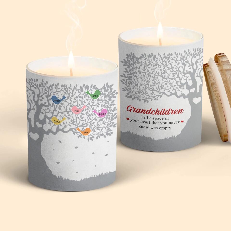Personalized Candle - Mother's Day Gift For Mom, Grandma - Grandchildren Fill A Space In Your Heart ARND018