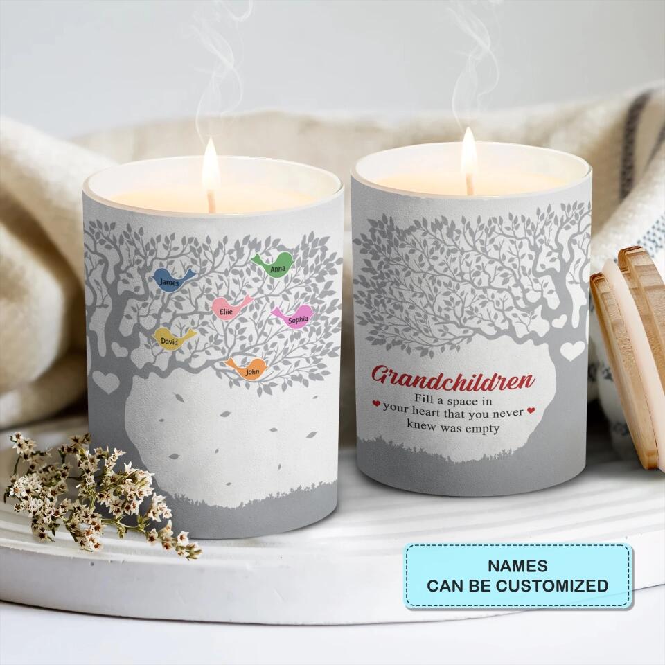 Personalized Candle - Mother's Day Gift For Mom, Grandma - Grandchildren Fill A Space In Your Heart ARND018