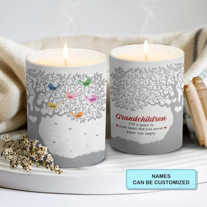 Personalized Candle - Mother's Day Gift For Mom, Grandma - Grandchildren Fill A Space In Your Heart ARND018