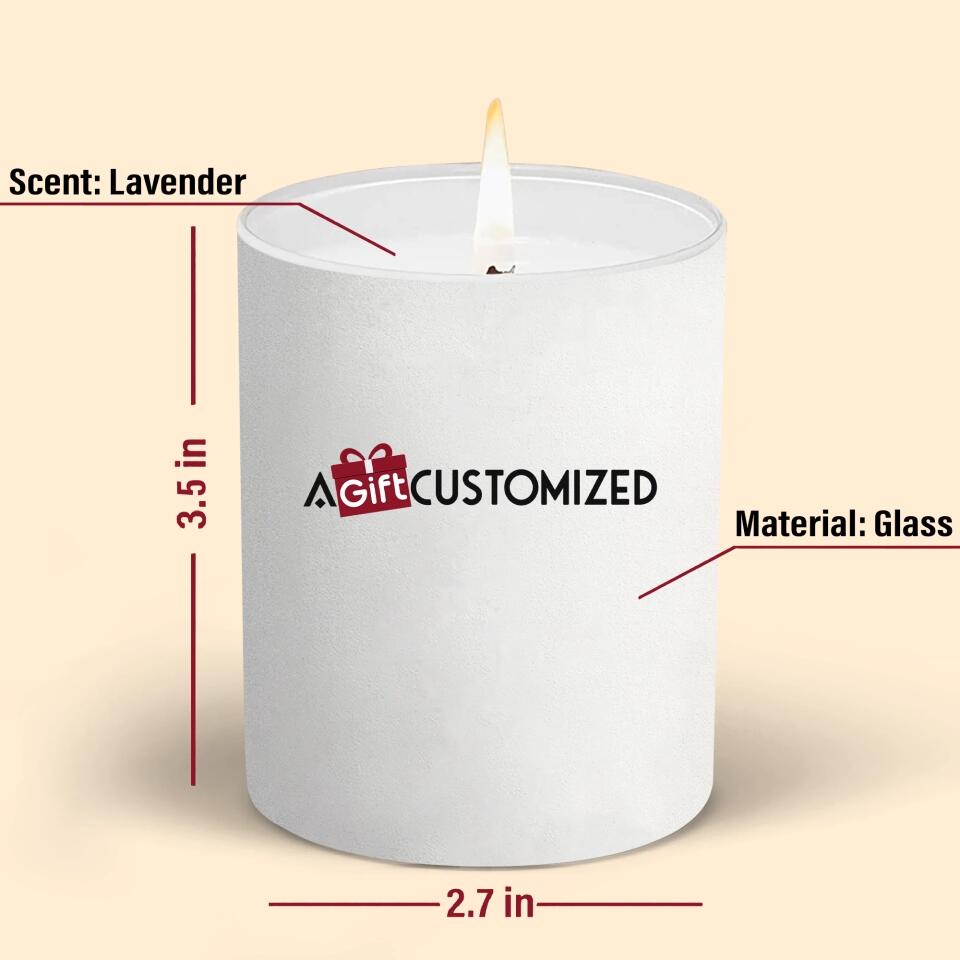 Personalized Candle - Gift For Dog Lover - A Girl And Her Dog ARND036