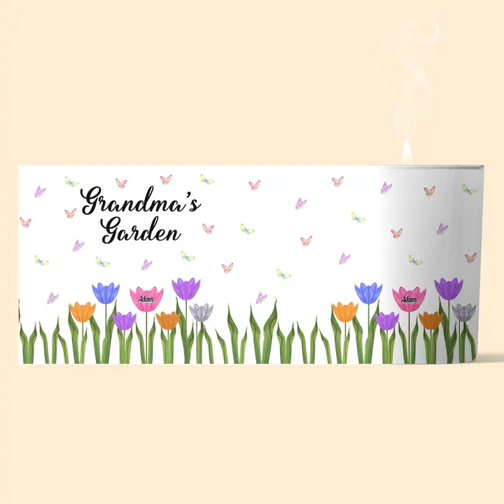 Personalized Candle - Mother's Day Gift For Mom, Grandma - Nana's Garden ARND018