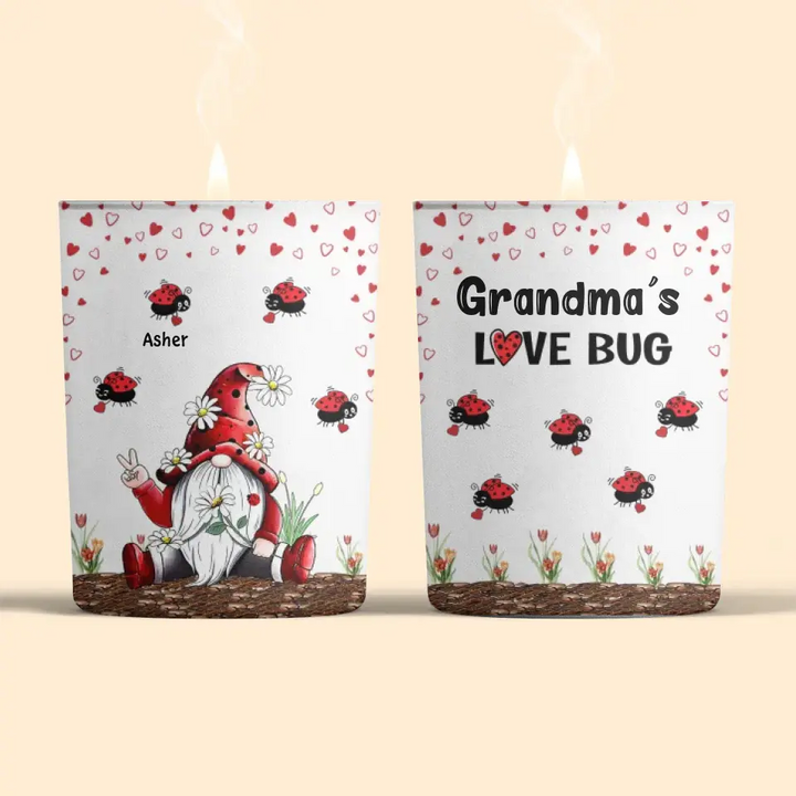 Personalized Candle - Mother's Day Gift For Mom, Grandma - Nana's Love Bugs ARND0014