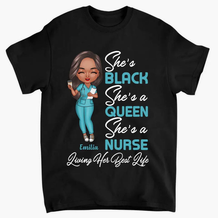 Personalized T-shirt - Nurse's Day, Birthday Gift For Nurse - Living My Best Life ARND018