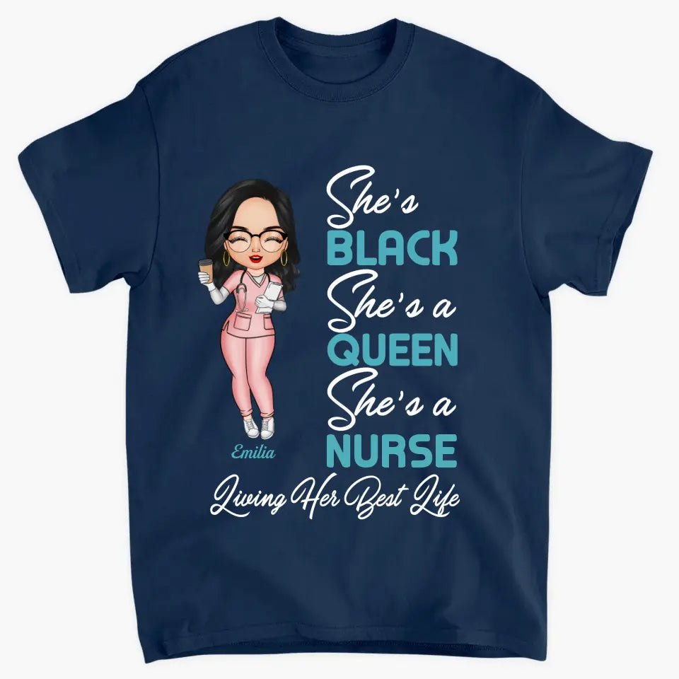 Personalized T-shirt - Nurse's Day, Birthday Gift For Nurse - Living My Best Life ARND018