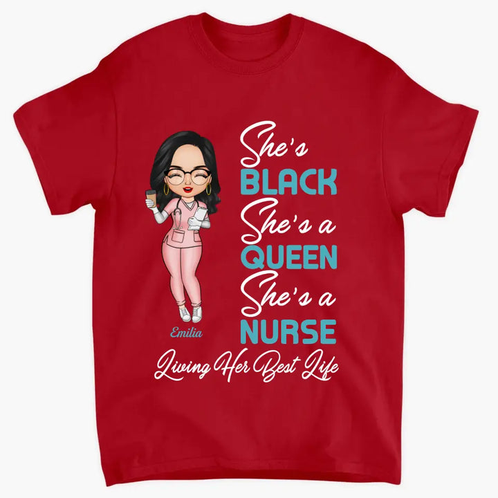 Personalized T-shirt - Nurse's Day, Birthday Gift For Nurse - Living My Best Life ARND018