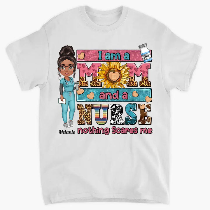 Personalized T-shirt - Nurse's Day Gift For Nurse Mom - I Am A Mom And A Nurse ARND0014