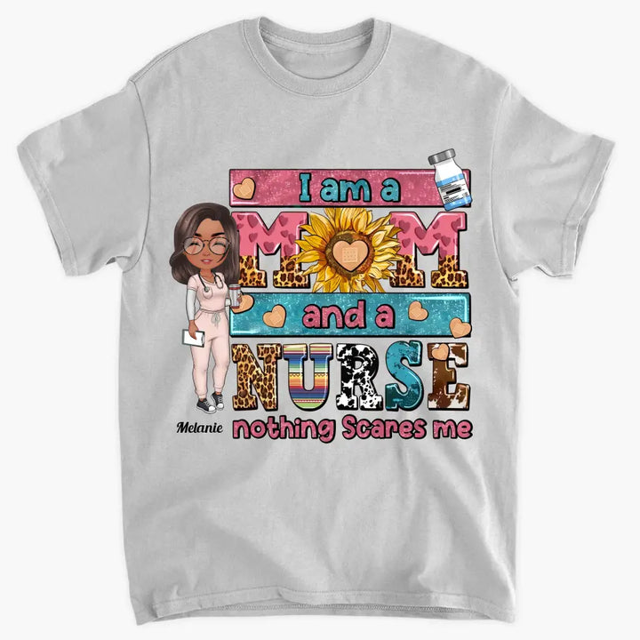 Personalized T-shirt - Nurse's Day Gift For Nurse Mom - I Am A Mom And A Nurse ARND0014