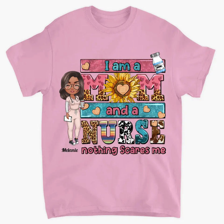 Personalized T-shirt - Nurse's Day Gift For Nurse Mom - I Am A Mom And A Nurse ARND0014