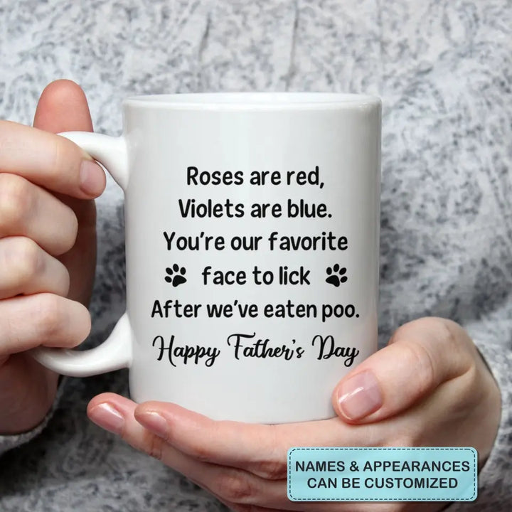 Personalized White Mug - Birthday, Father Day Gift Dog Lover - Dog Dad ARND005