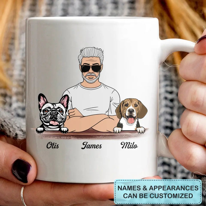 Personalized White Mug - Birthday, Father Day Gift Dog Lover - Dog Dad ARND005