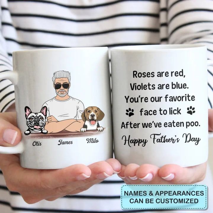 Personalized White Mug - Birthday, Father Day Gift Dog Lover - Dog Dad ARND005